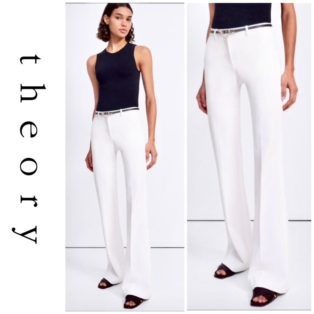 Theory Wenjay D Connecticut Flare Trousers, NWOT